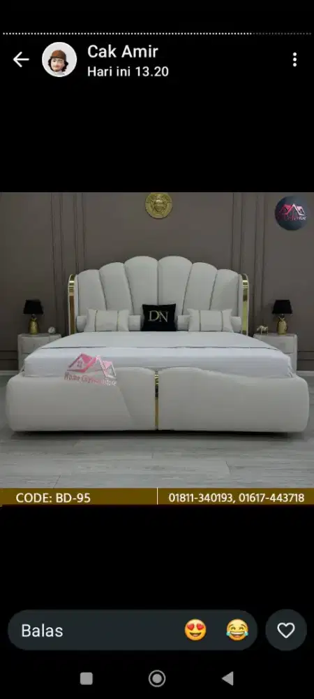 Divan sandaran mewah