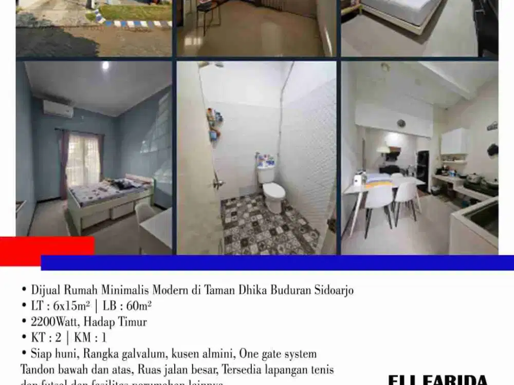 Dijual Rumah Minimalis Modern di Taman Dhika Buduran Sidoarjo