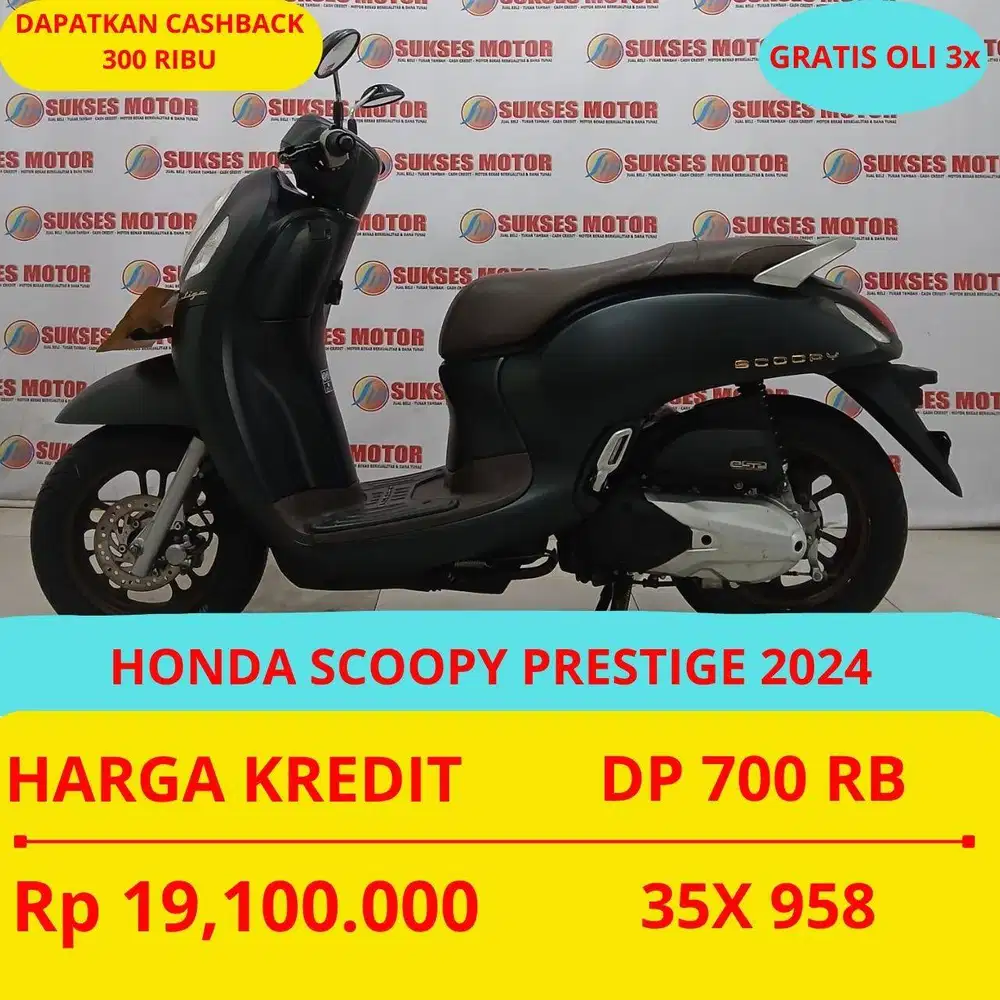HONDA SCOOPY PRESTIGE 2024 DP MURAH 700 RIBU GUYSS