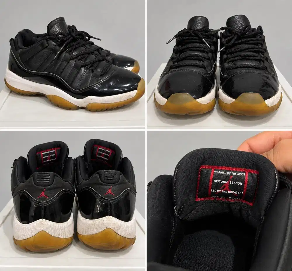 AIR JORDAN 11 LOW 72-10 — US 8 (USED)