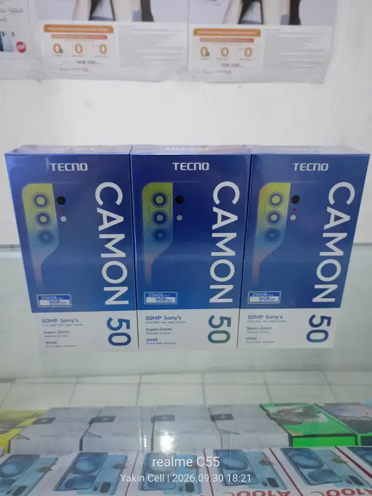 Tecno Camon 50 8/256 GB Camera 50 MP Sony AMOLED G200 Garansi Resmi