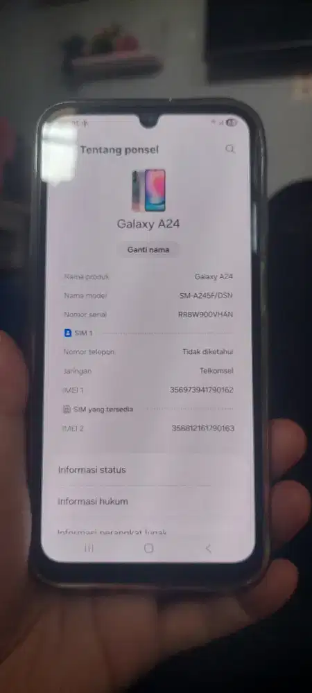 Samsung A24 silver 8/128