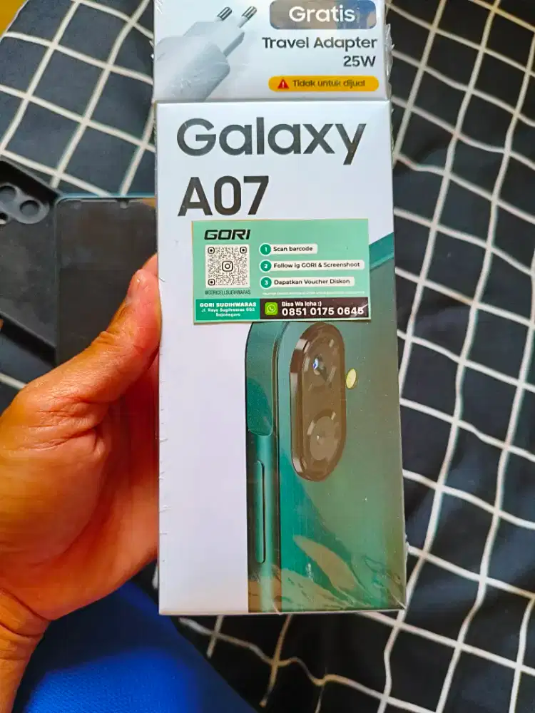 Samsung Galaxy A07 4G 4/64GB Hijau - Fullset Mulus Terawat