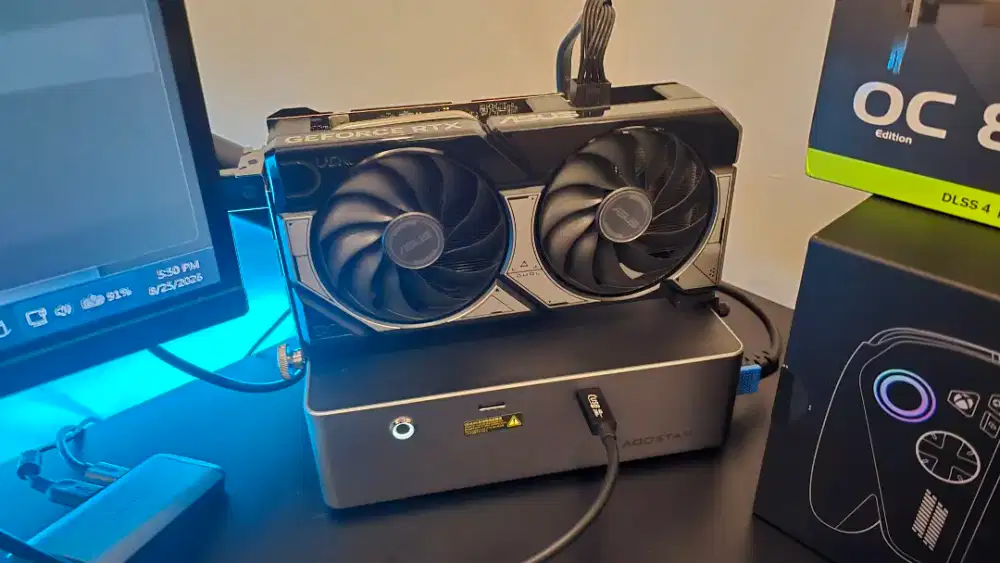 ASUS RTX 5060 Ti OC 8GB + AOOSTAR AG02 eGPU