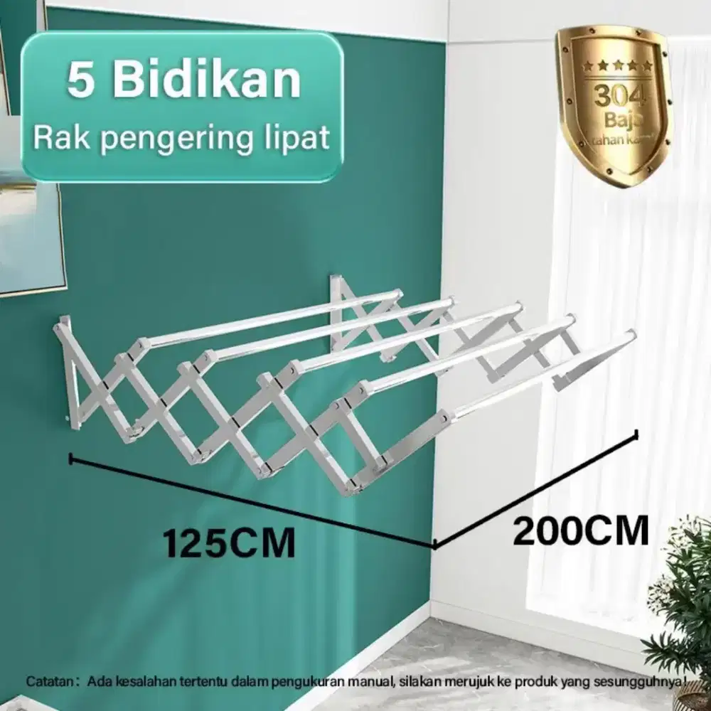 Jemuran Lipat Dinding Stainless Steel DGC