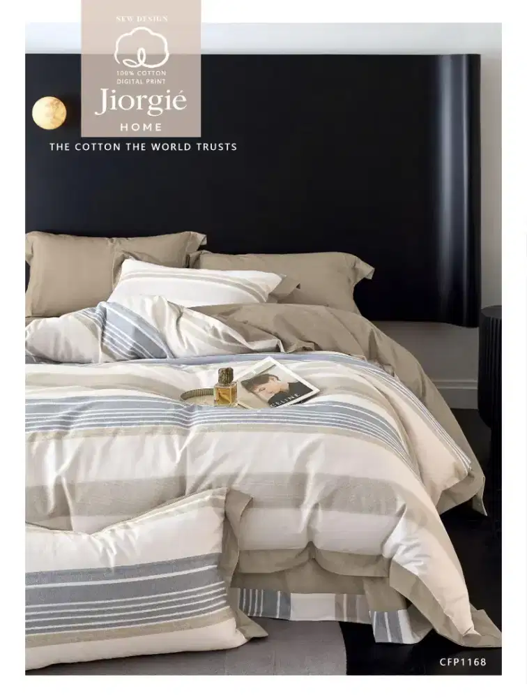 Set sprei katun jepang import minimalis premium