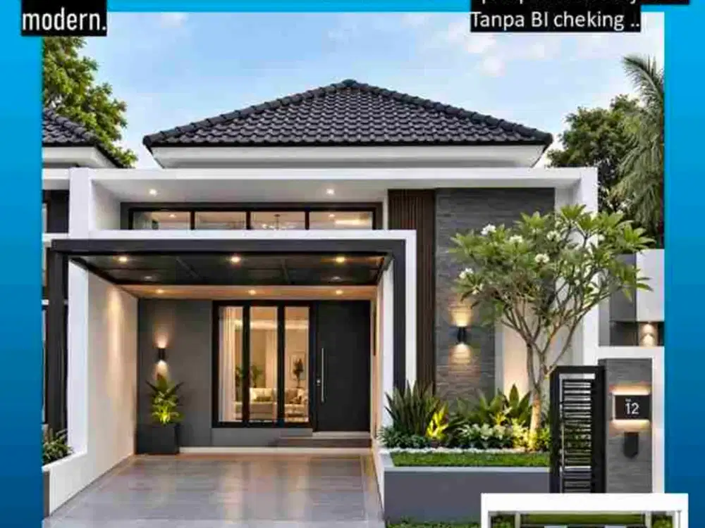 DIJUAL RUMAH SPESIAL MINIMALIS MODERN 1 LANTAI