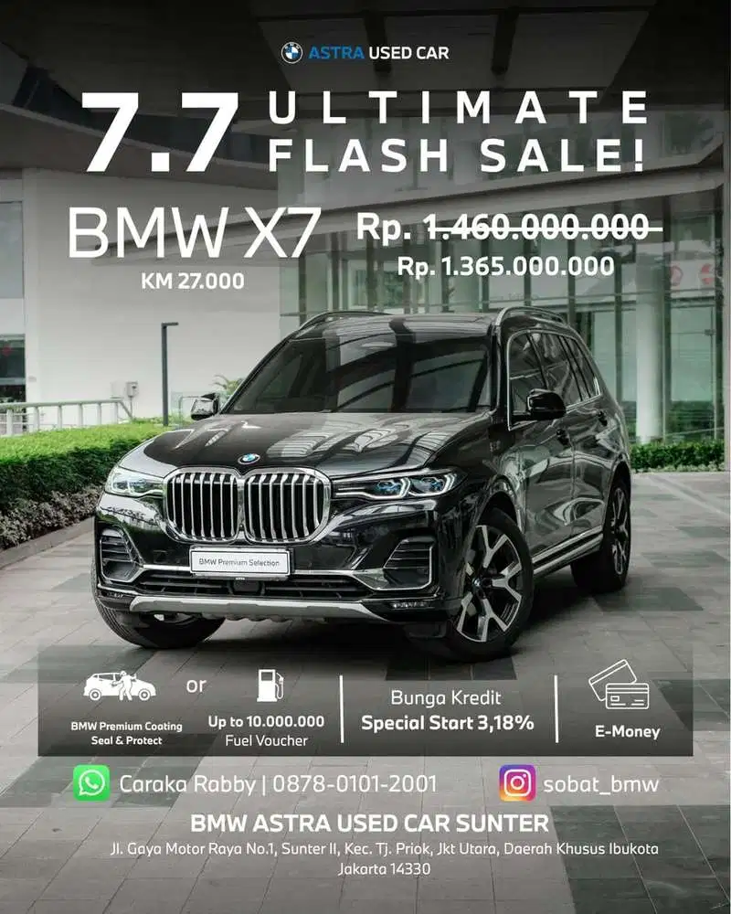 BMW X7 2022 Bensin
