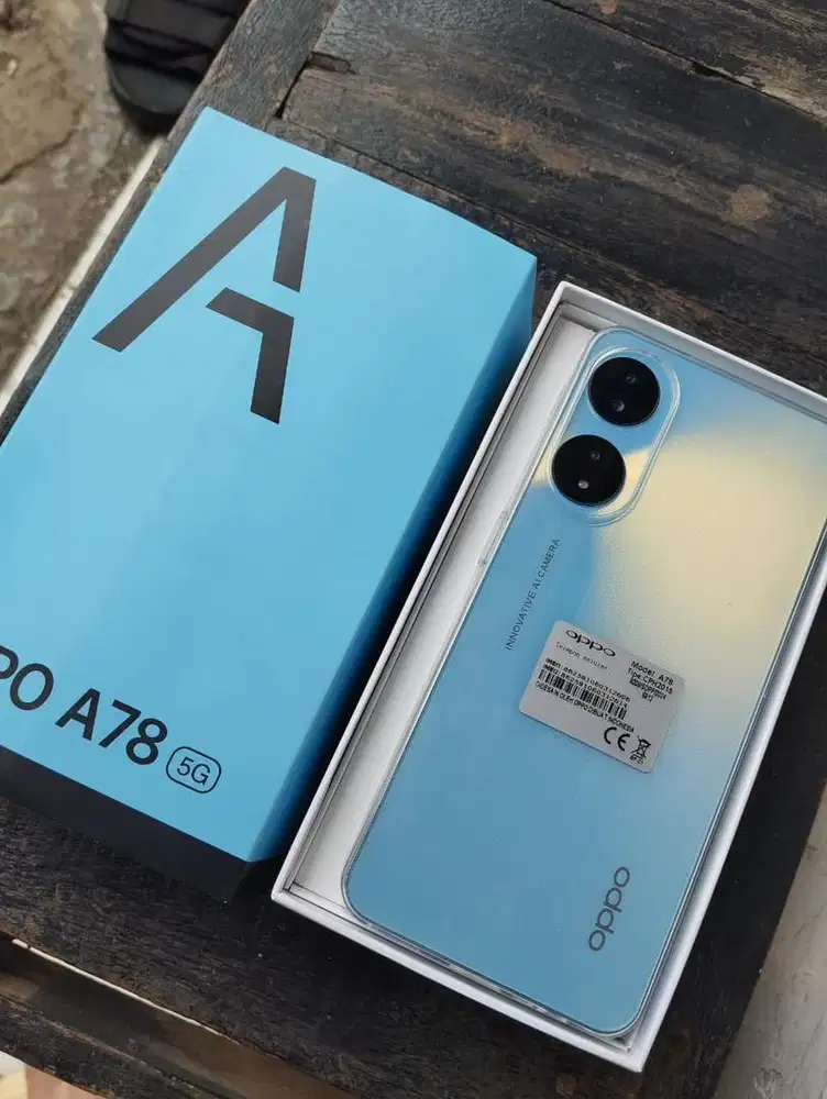 Handphone Oppo a78 5G 8/256 FULLSET