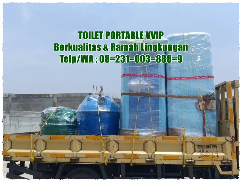 Toilet Outdoor, WC Portable, Toilet Modern Mudah Dipindahkan Ready Sto