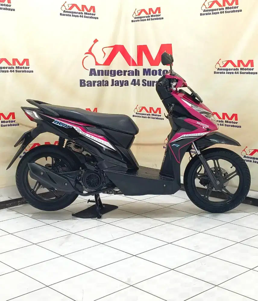 Am Barata Honda Beat ECO Iss Tahun 2018 warna Magentha