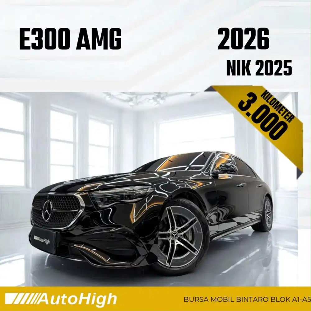 DP10% [Km3.000] E300 AMG 2025 Black Reg 2026 #AUTOHIGH