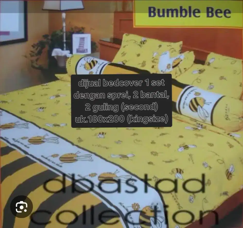 Dijual bedcover second fullset lengkap