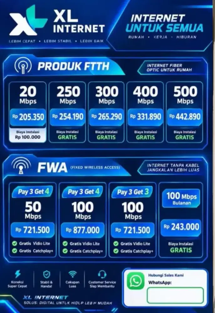 Pasang WiFi XL Home