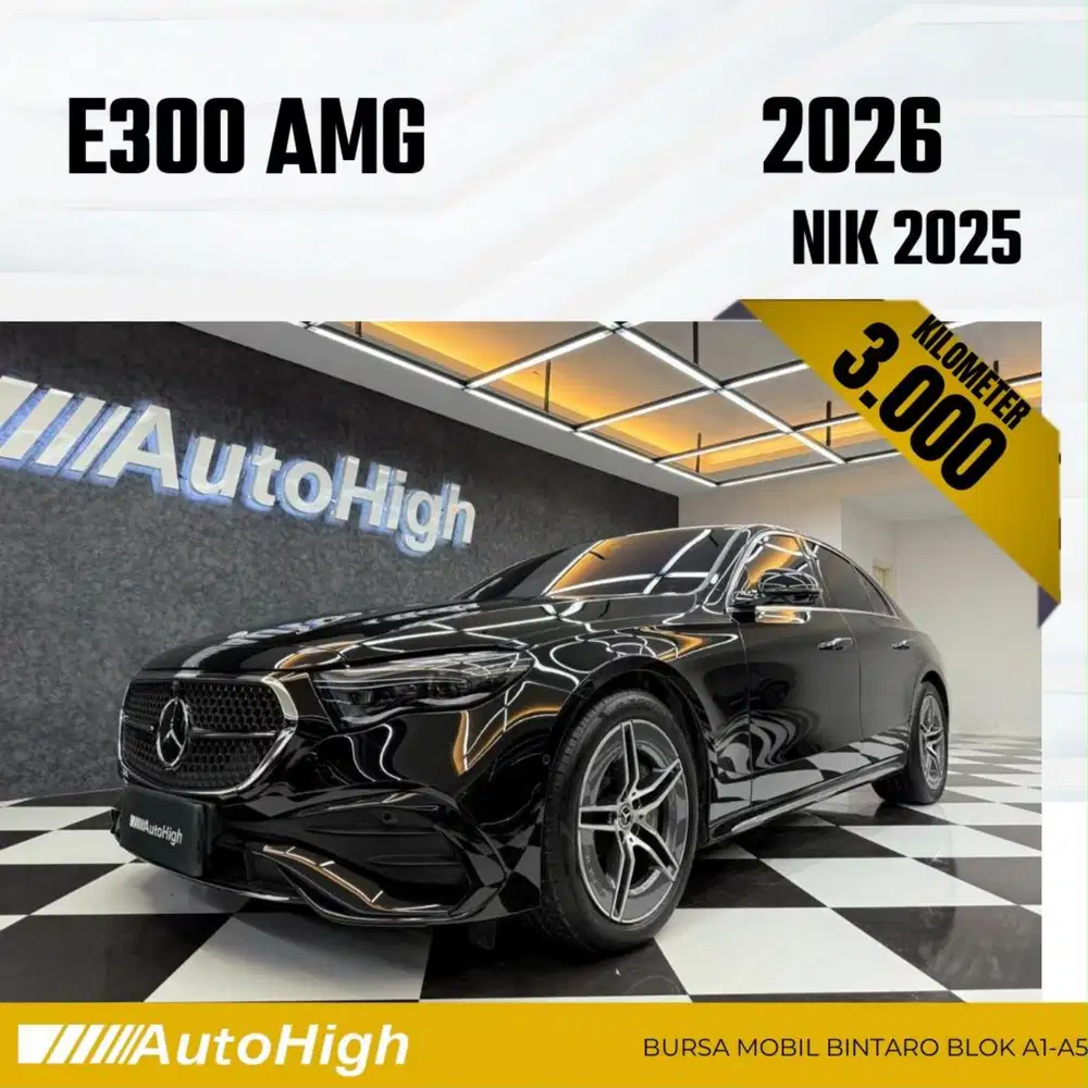 DP10% [Km3.000] E300 AMG 2025 Black Reg 2024 #AUTOHIGH