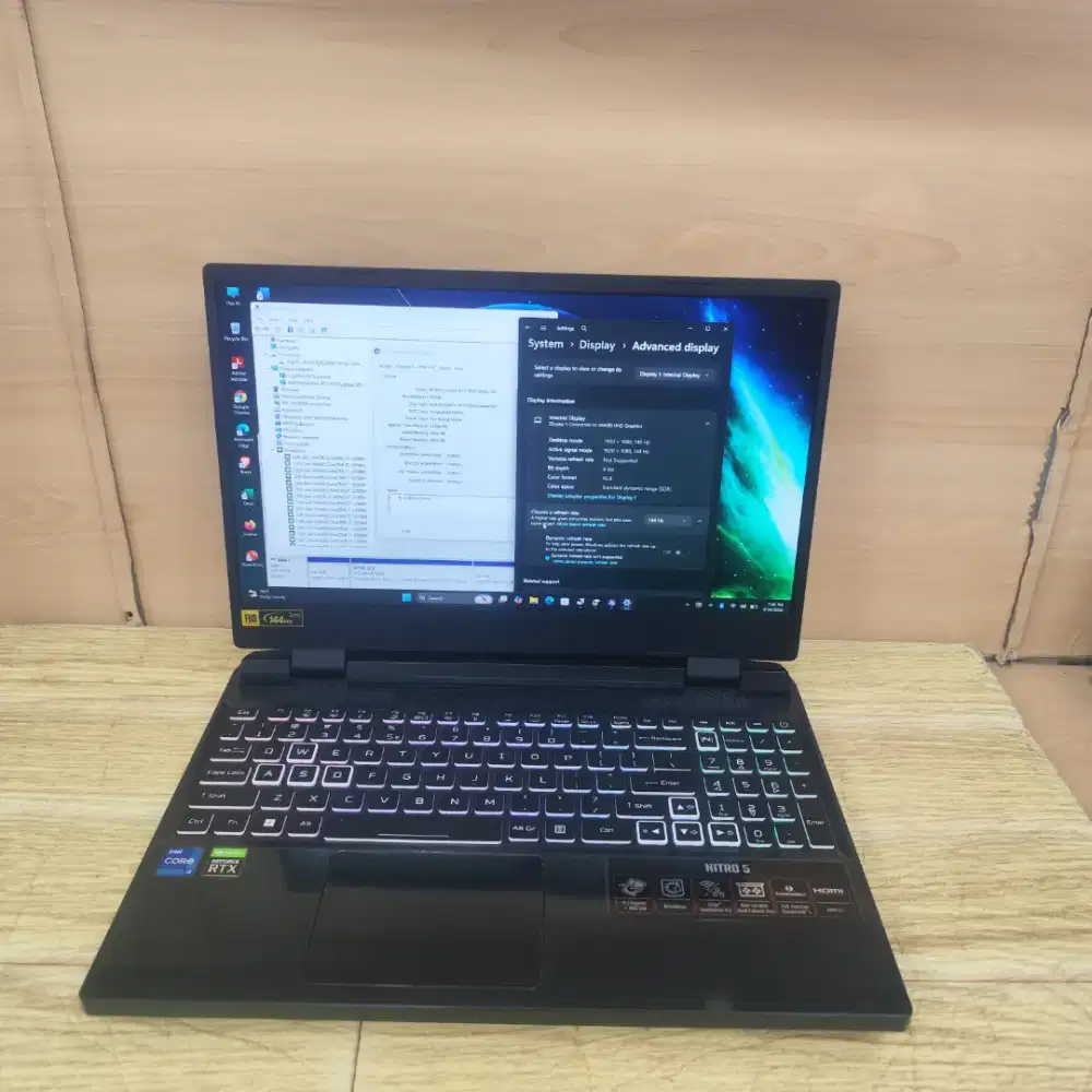 Acer Nitro 5 An515-58 Core i7-12700H Ram 16gb Ssd 512gb Rtx 3050