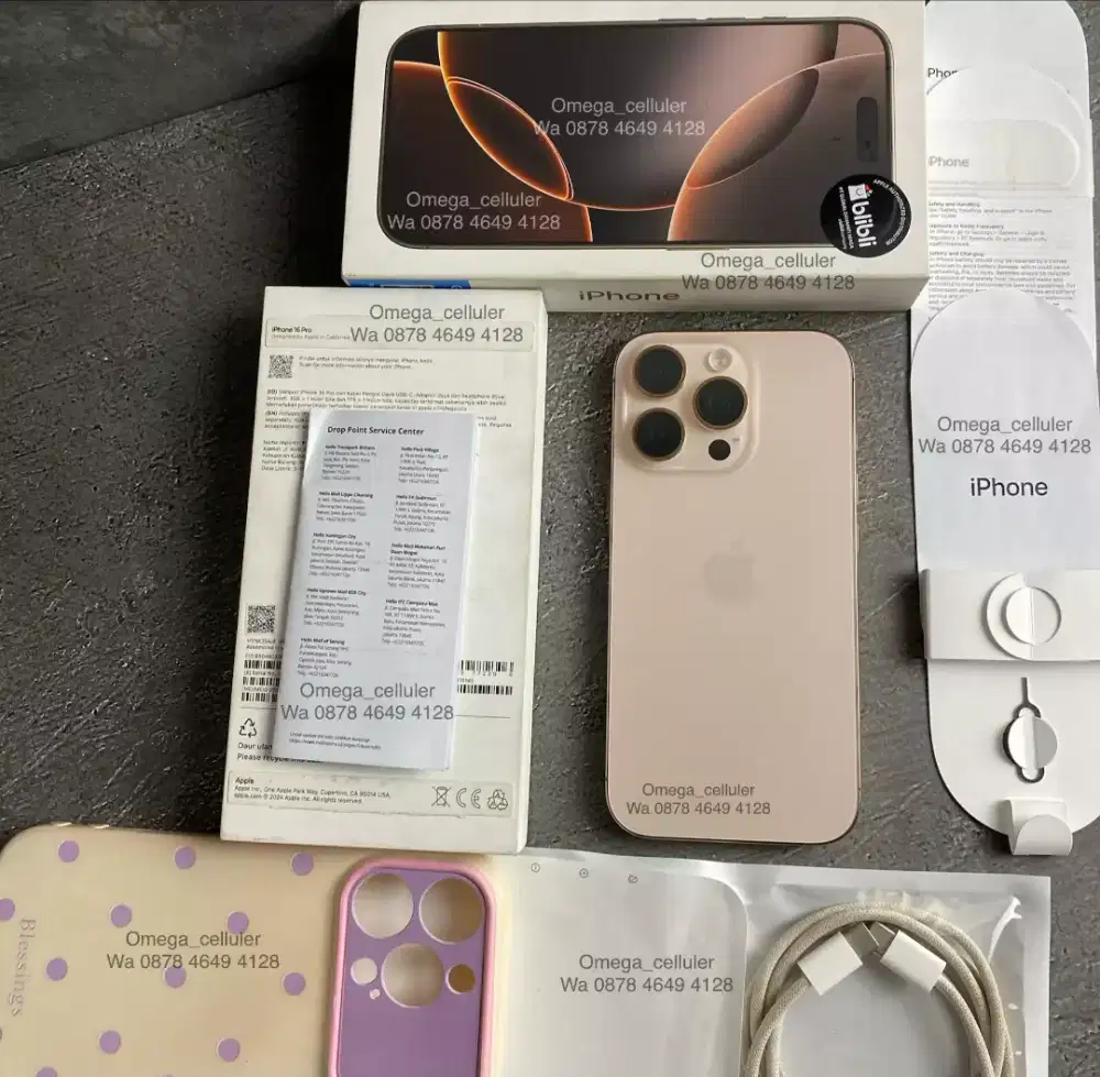 iPhone 16 pro 256gb ibox garansi aktif