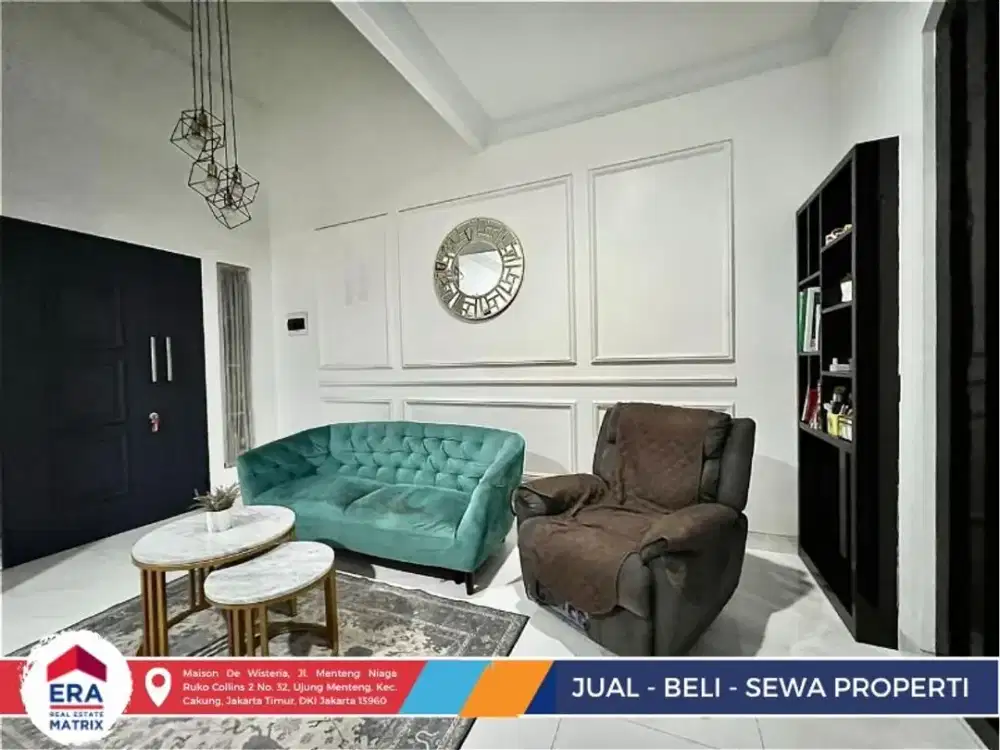 Rumah Dijual di Duren Sawit Jakarta Timur, 2 Lantai, LT 75m², 4+1 KT, Parkir 2 Mobil