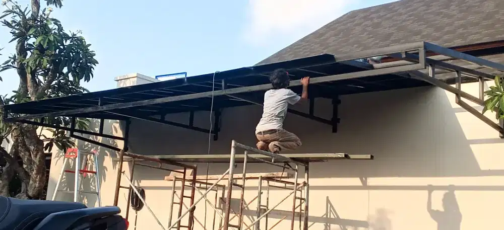 Jasa las kanopi pintu pagar tralis railing tangga