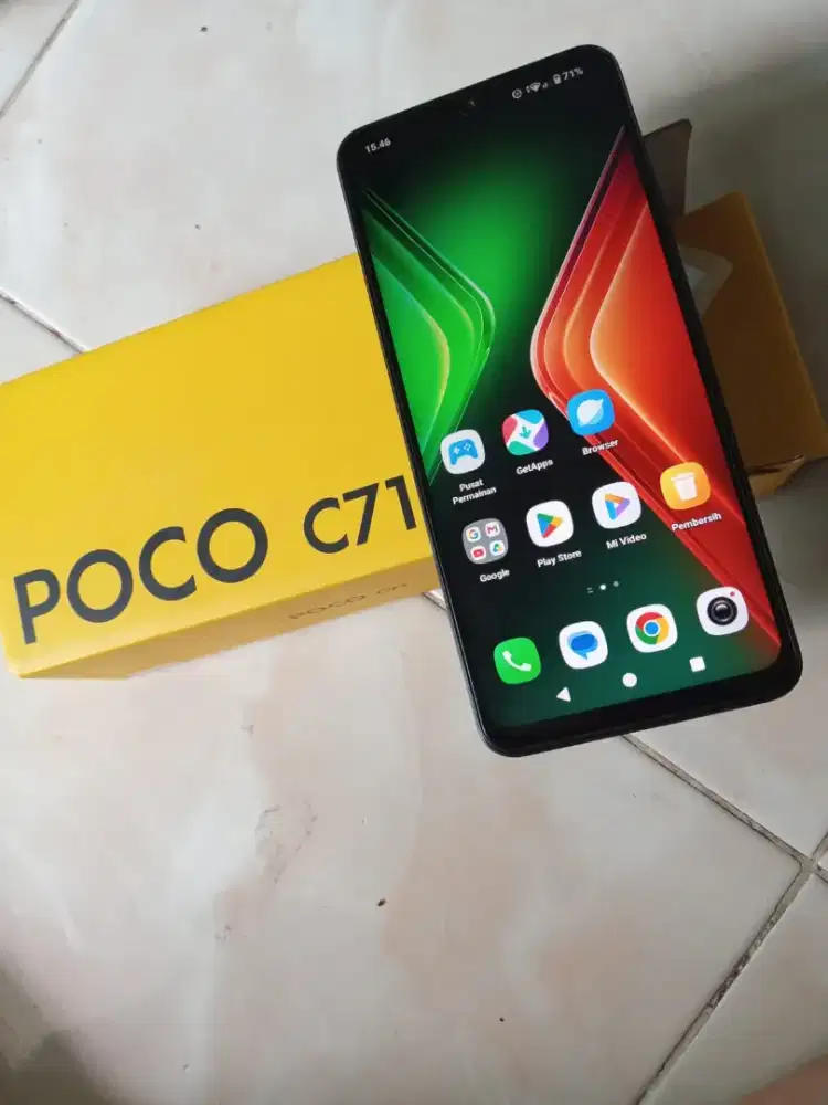 Jual hp Poco c71 masih baru buka harga 1,450,000