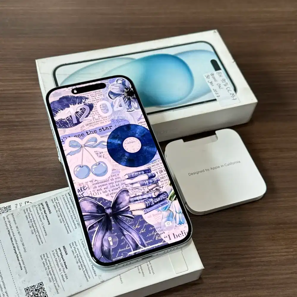 IPhone 15 128GB [ Blue ] Garansi Resmi iBox