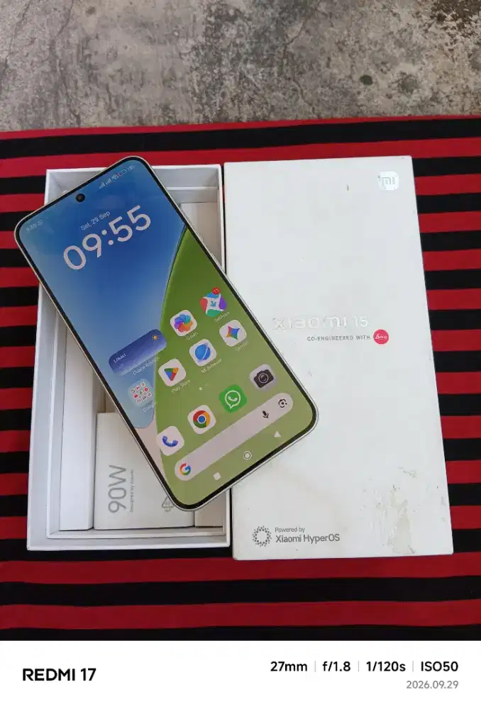 Xiaomi 15 12/256 Fullset ori segel mulus garansi ON 2027