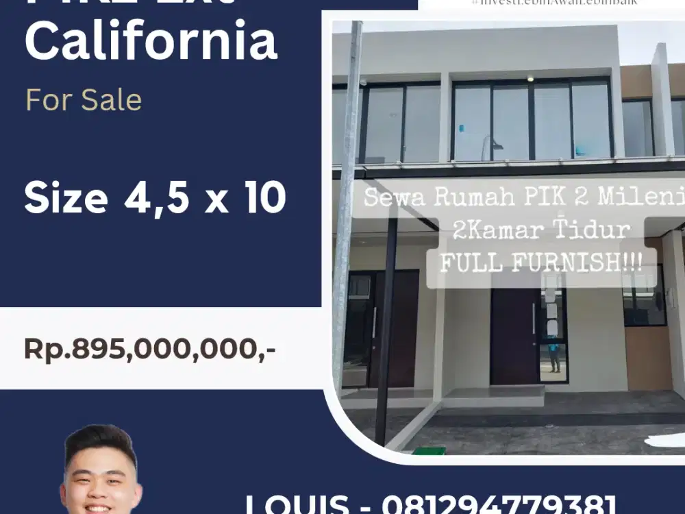 DIBAWAH NJOP PIK 2 EXT CLUSTER CALIFORNIA