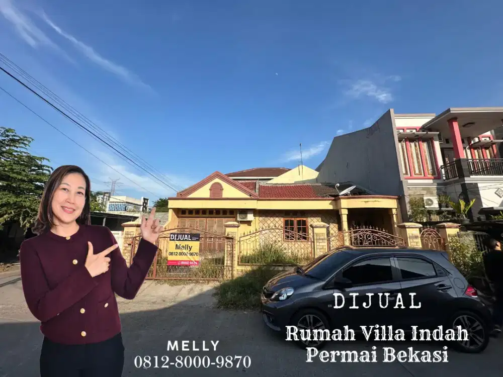 Dijual Rumah Hoek Villa Indah Permai Teluk Pucung Bekasi Utara