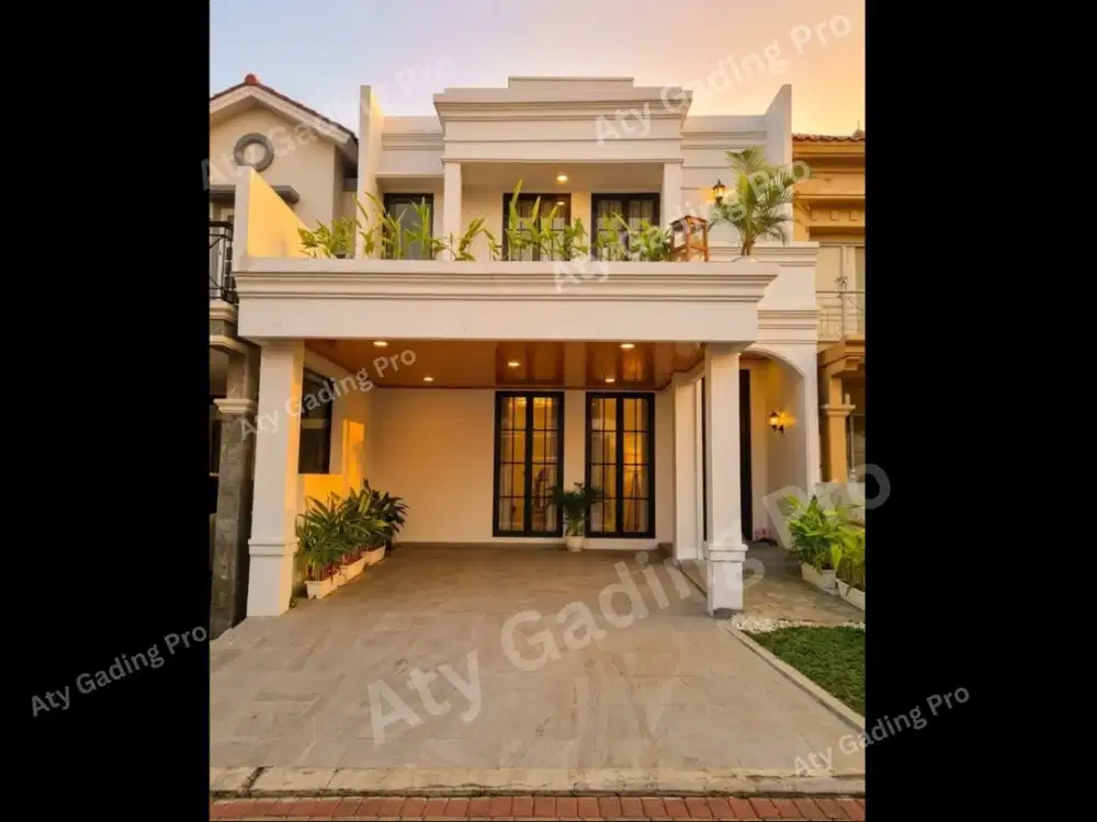 Dijual Rumah 2 Lantai Bangunan Baru Model American Clasic di Raffles Hills, Cibubur.