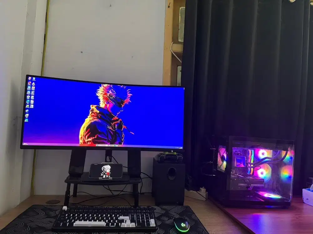 Jual PC Gaming RTX 4060 Ti Ram 32 GB DDR5 SSD 1 TB Monitor Ultrawide