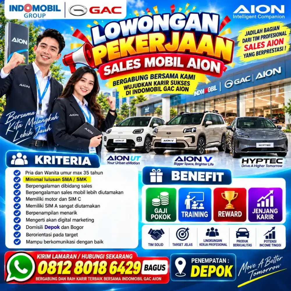 Lowongan sales penjualan mobil