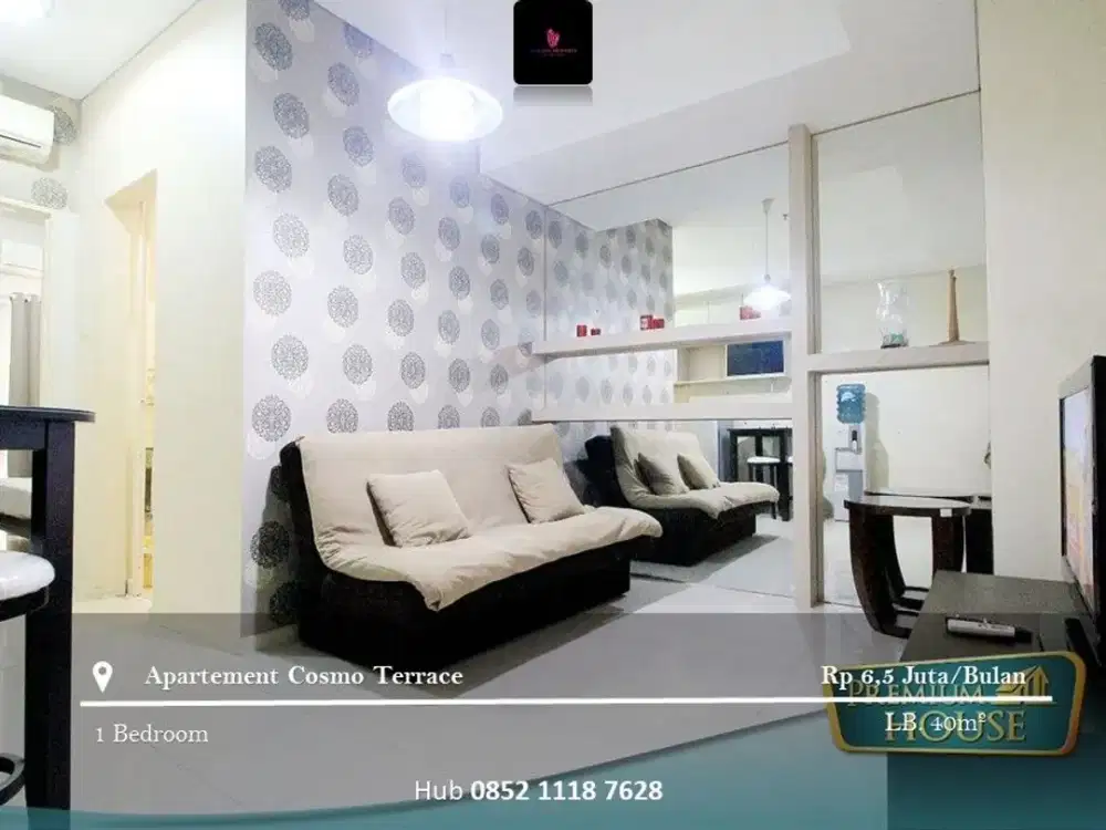 Disewakan Apartement Cosmo Terrace High Floor 1BR Full Furnished