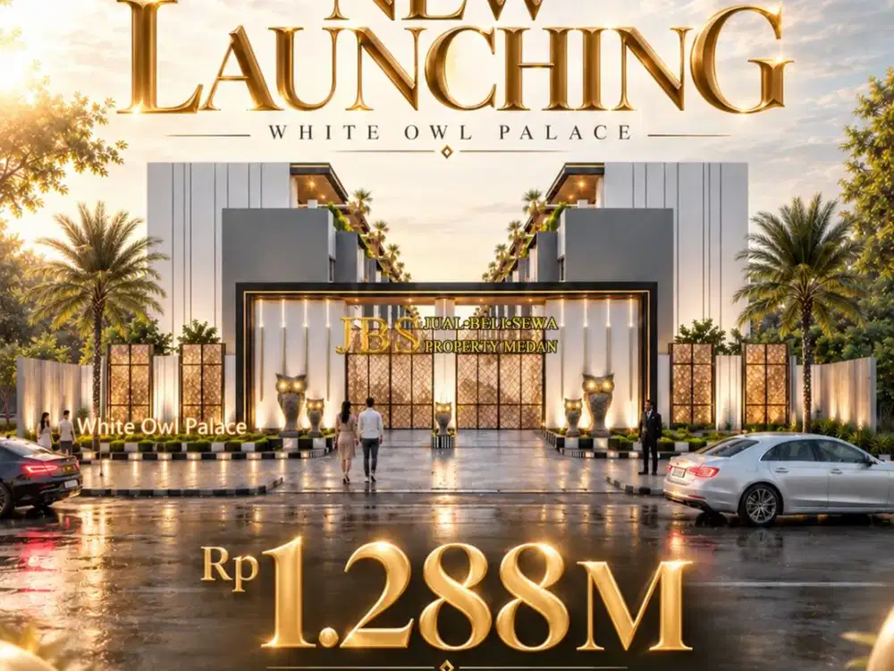 Rumah 2,5 Tingkat di Daerah Medan Helvetia, White Owl Palace Jalan Perkutut (Kapten Muslim - Amir Hamzah)