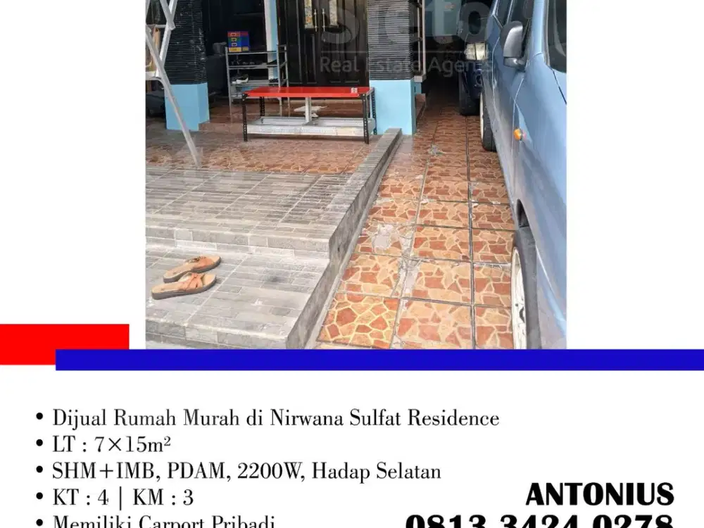 Dijual Rumah Murah di Nirwana Sulfat Residence