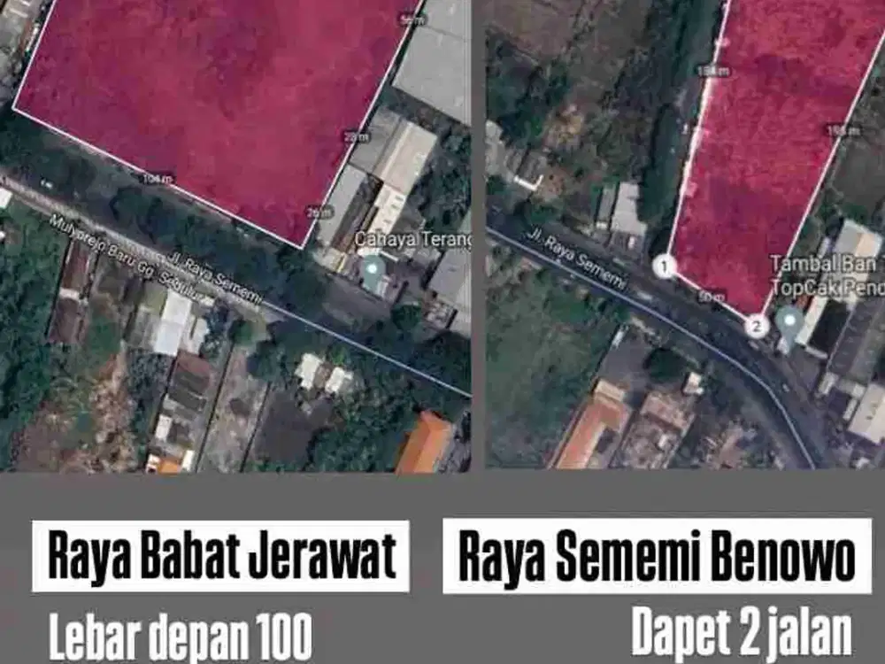 Lahan Pabrik Industri Sememi Benowo dan Babat Jerawat. surabaya