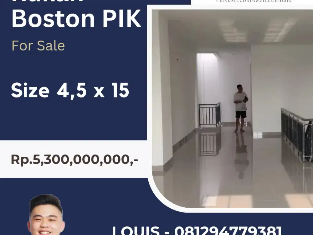 JUAL RUKAN BOSTON PIK2