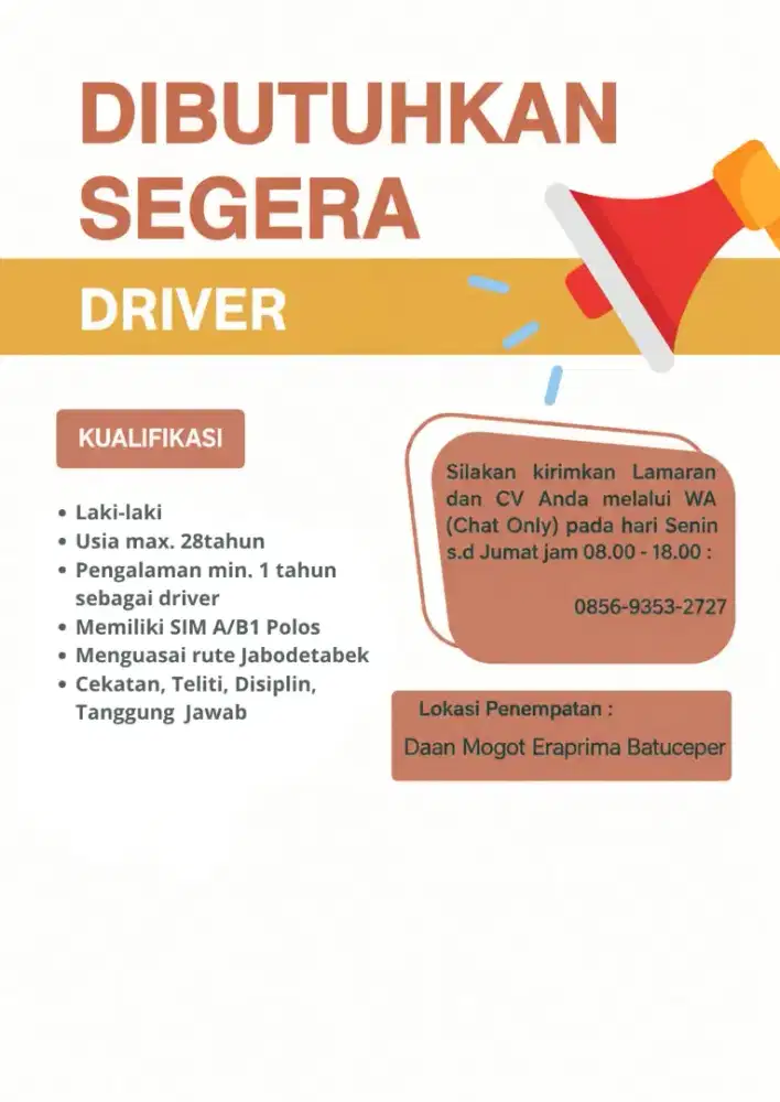 Driver expedisi impor