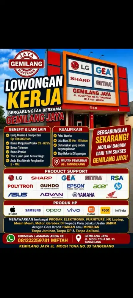 Lowongan kerja marketing