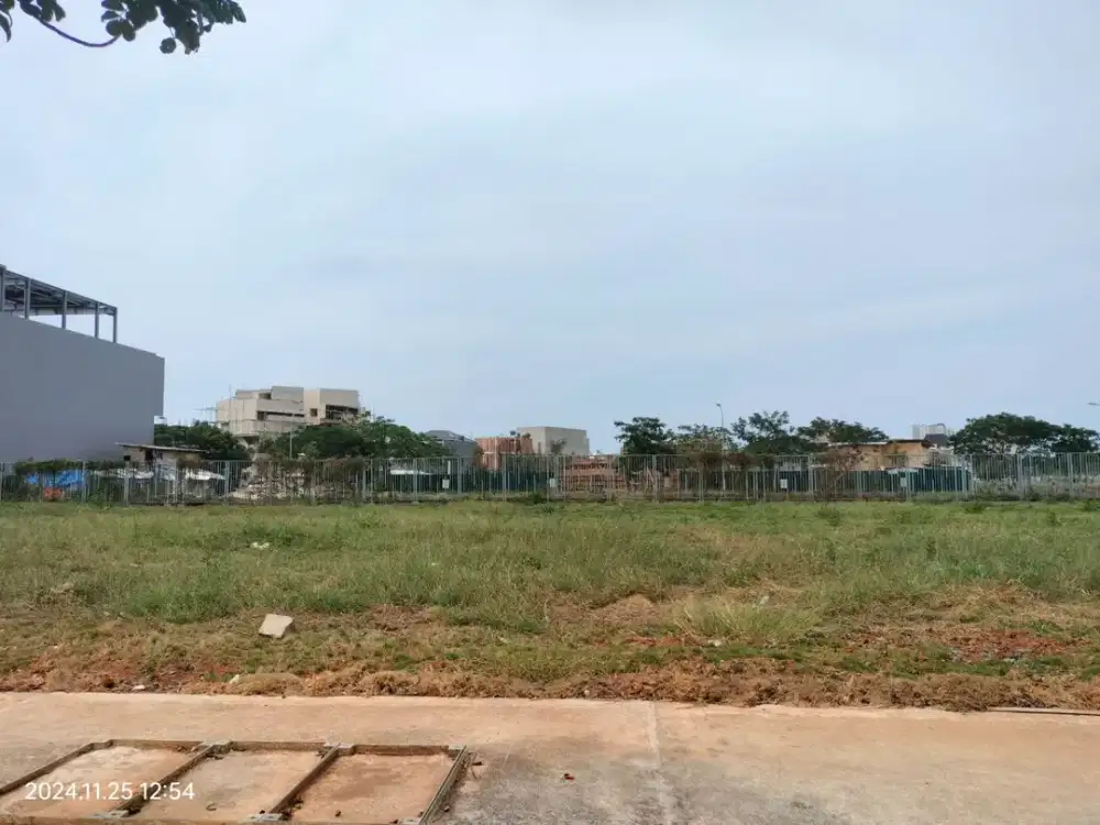 Kavling Komersial Asia Afrika PIK2, Luas 1.050m sd 1.620m Lokasi Strategis Bagus