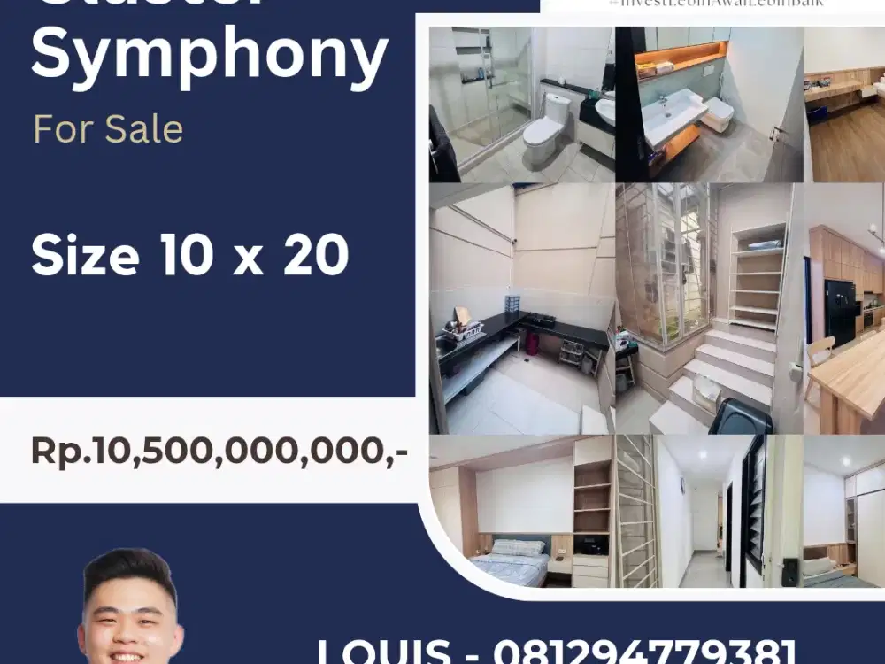 JUAL RUMAH SYMPHONY GOLF ISLAND 10 X 20