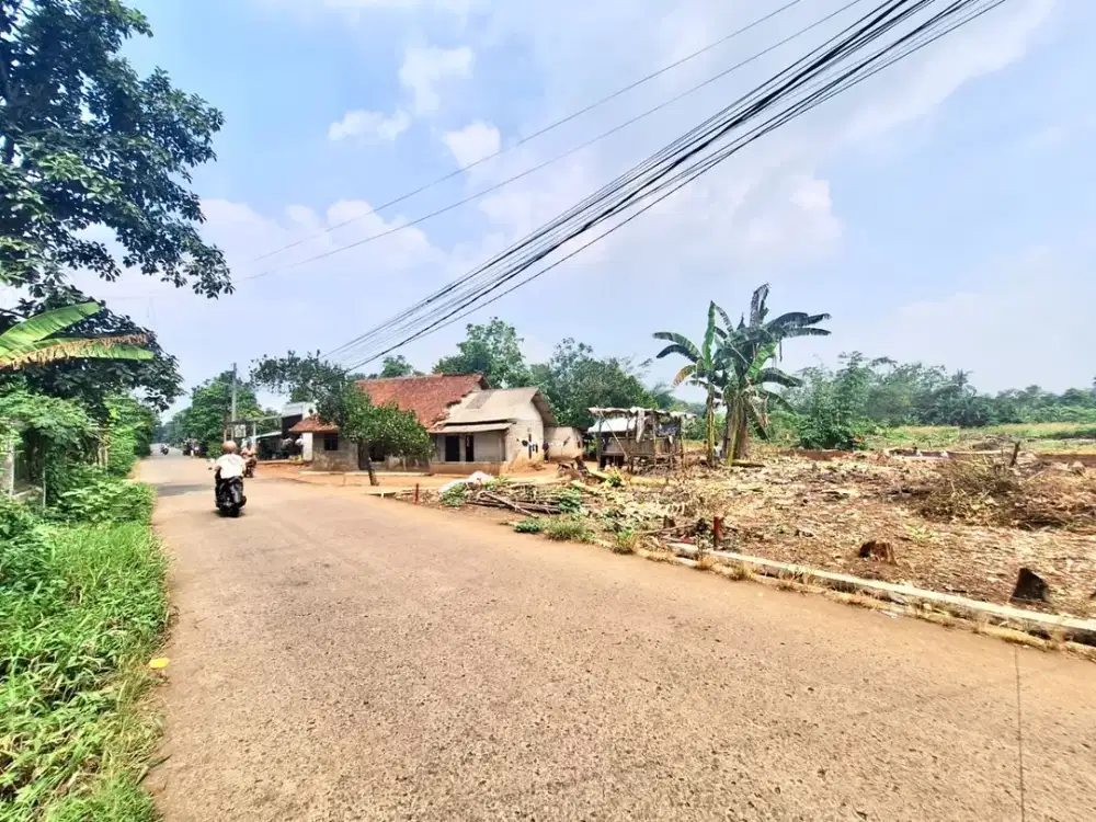 Jual Tanah SHM, Tepi Jalan Dekat Stasiun Jatake