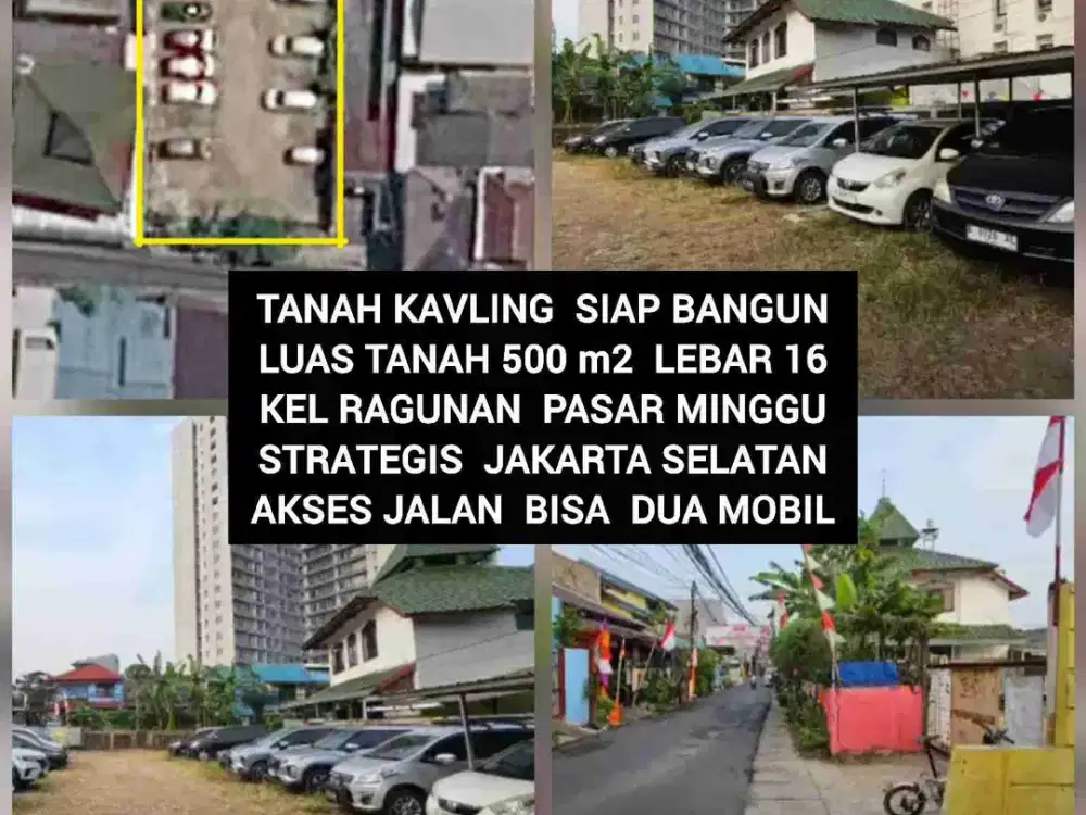 TANAH KAVLING SIAP BANGUN AREA RAGUNAN PASAR MINGGU JAKARTA SELATAN