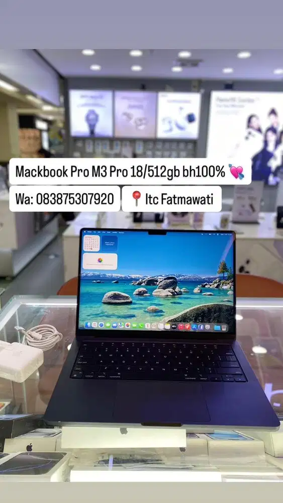 Mackbook pro m3 pro 18/512gb ibox bh100%