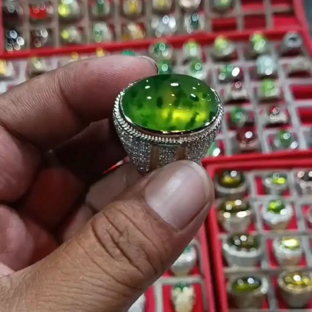 Batu Natural Lumut Aceh bukan bacan kalimaya akik