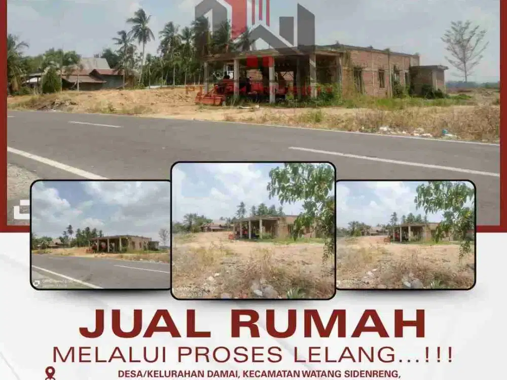 jual rumah dan tanah jl.poros sidrap