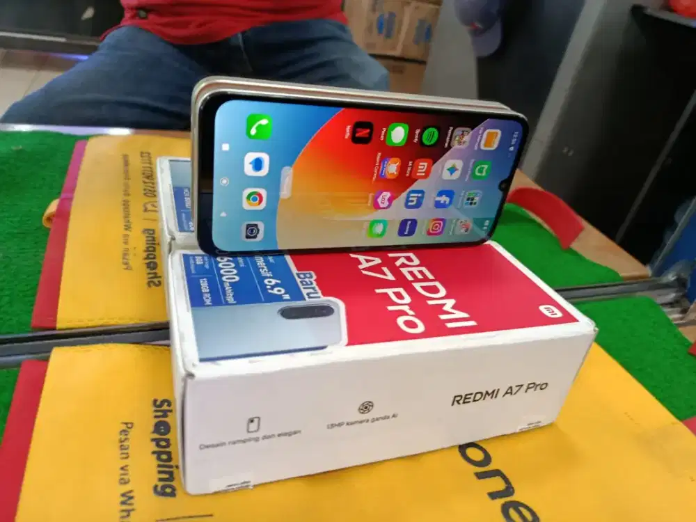 redmi A7 ram 4/128gb lengkap mulus