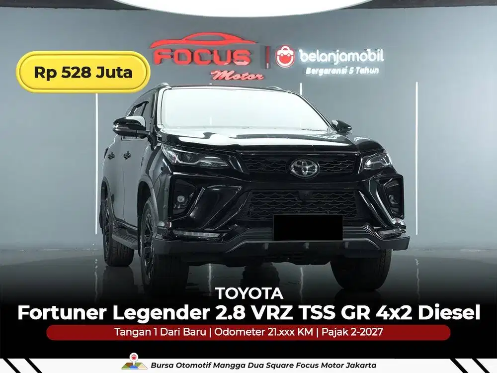 [GARANSI 5THN] Toyota Fortuner Legender 2.8 VRZ TSS GR 2024/2025/2026