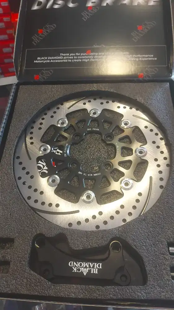 Kaliper, diskbreak 260mm, breket 260mm, selang rem buat beat vario