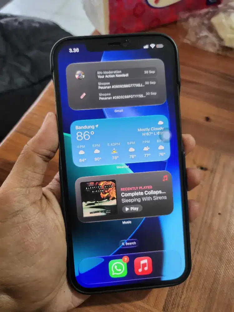 Iphone 12 promax 256gb lengkap normal bgt all op