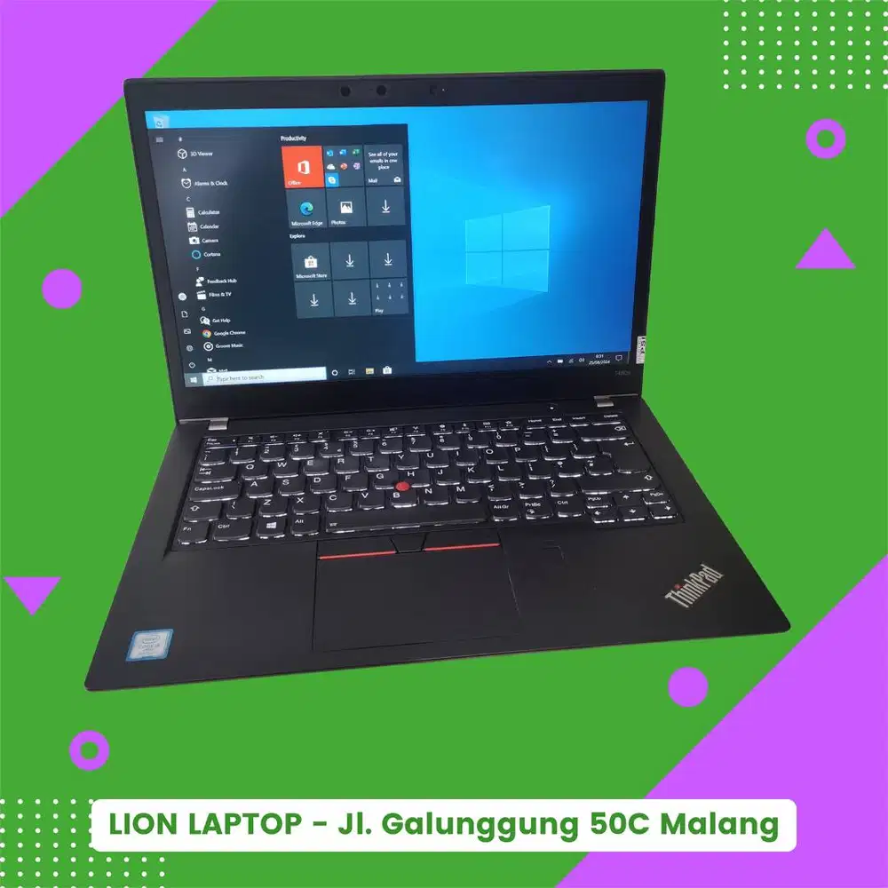 RAM 8GB Core i5 gen 8 Lenovo Thinkpad T480s SLIM [01|10]